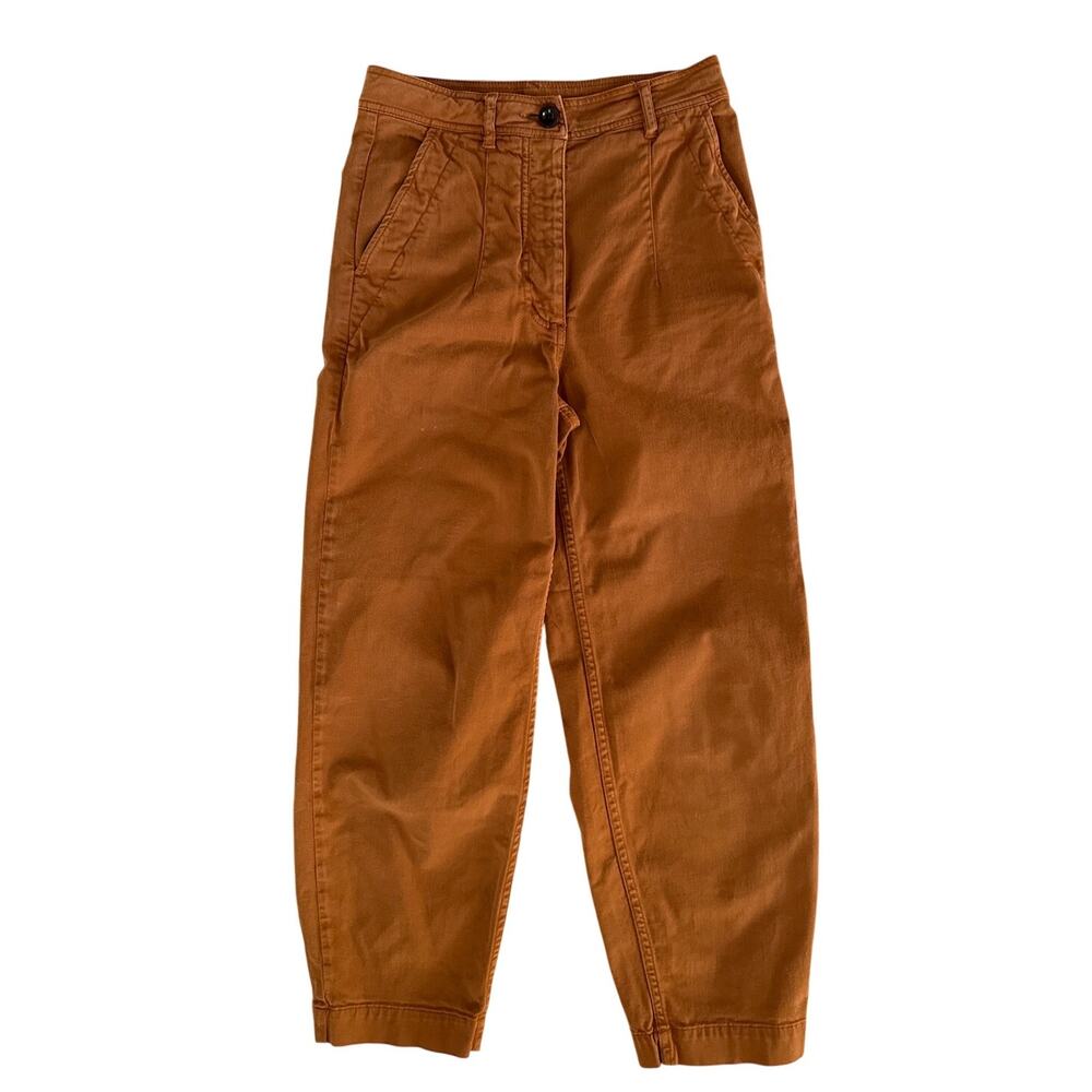 Toast Barrel Leg Pants in Terracotta UK Size 4/ Waist 26"